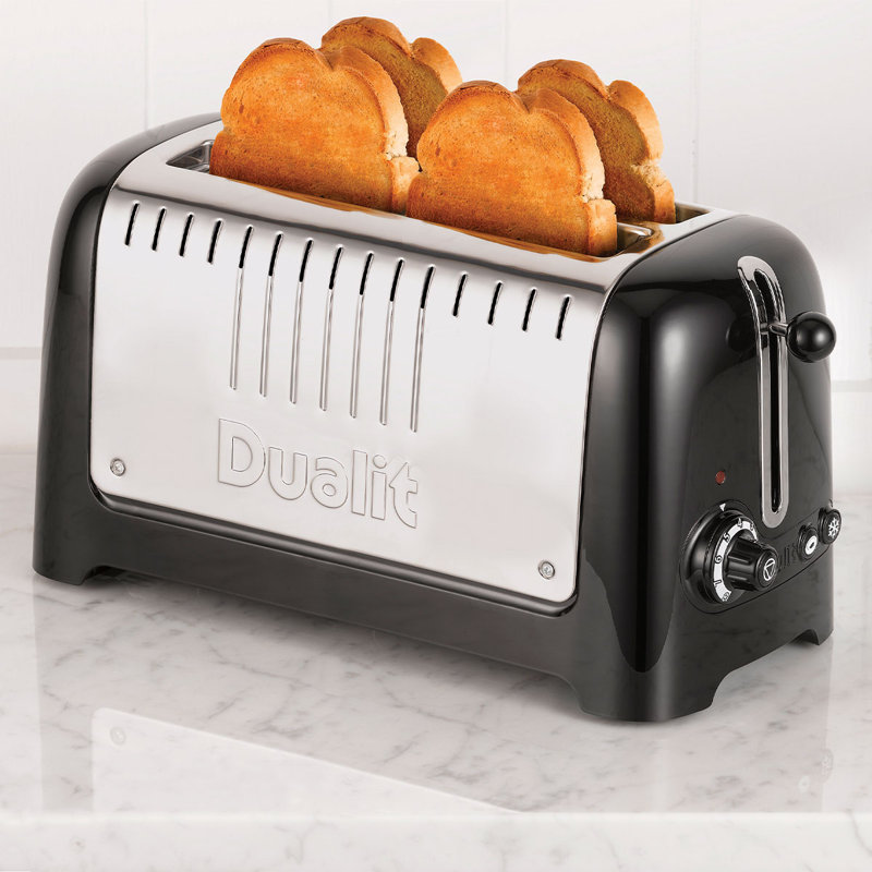 Dualit Lite Long Slot Metallic 2 Slice Toaster Wayfair.co.uk